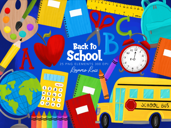 Download Back to School Clipart Bundle - Back to school clipart Collection