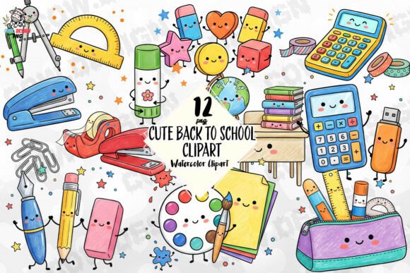 Download Cute Back to School Clipart PNG - Back to school clipart Collection