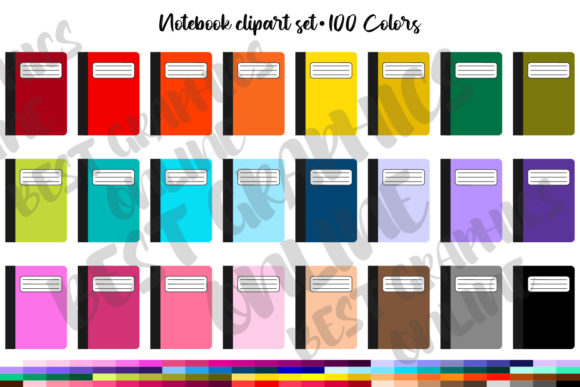 Download Notebook Back to School Clipart Set - Back to school clipart Collection