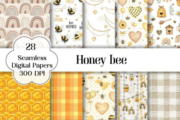 Download Honey Bee Pattern - Bee pattern Collection