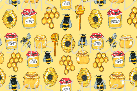 Download Bee Pattern, Seamless Pattern, Pattern - Bee pattern Collection