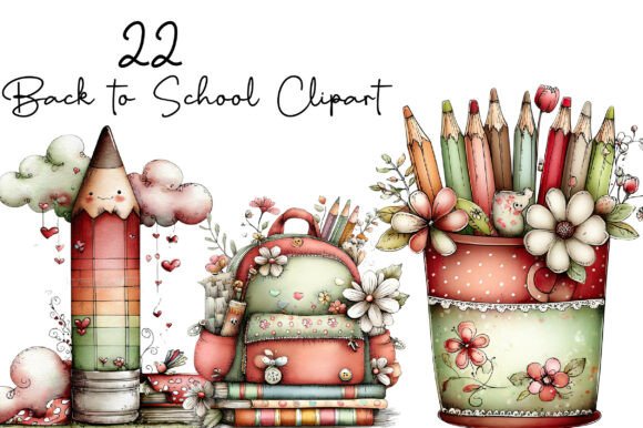 Download Back to School Clipart Bundle - Back to school clipart Collection